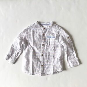Zara purple/blue/white button down VGUC 9-12 month